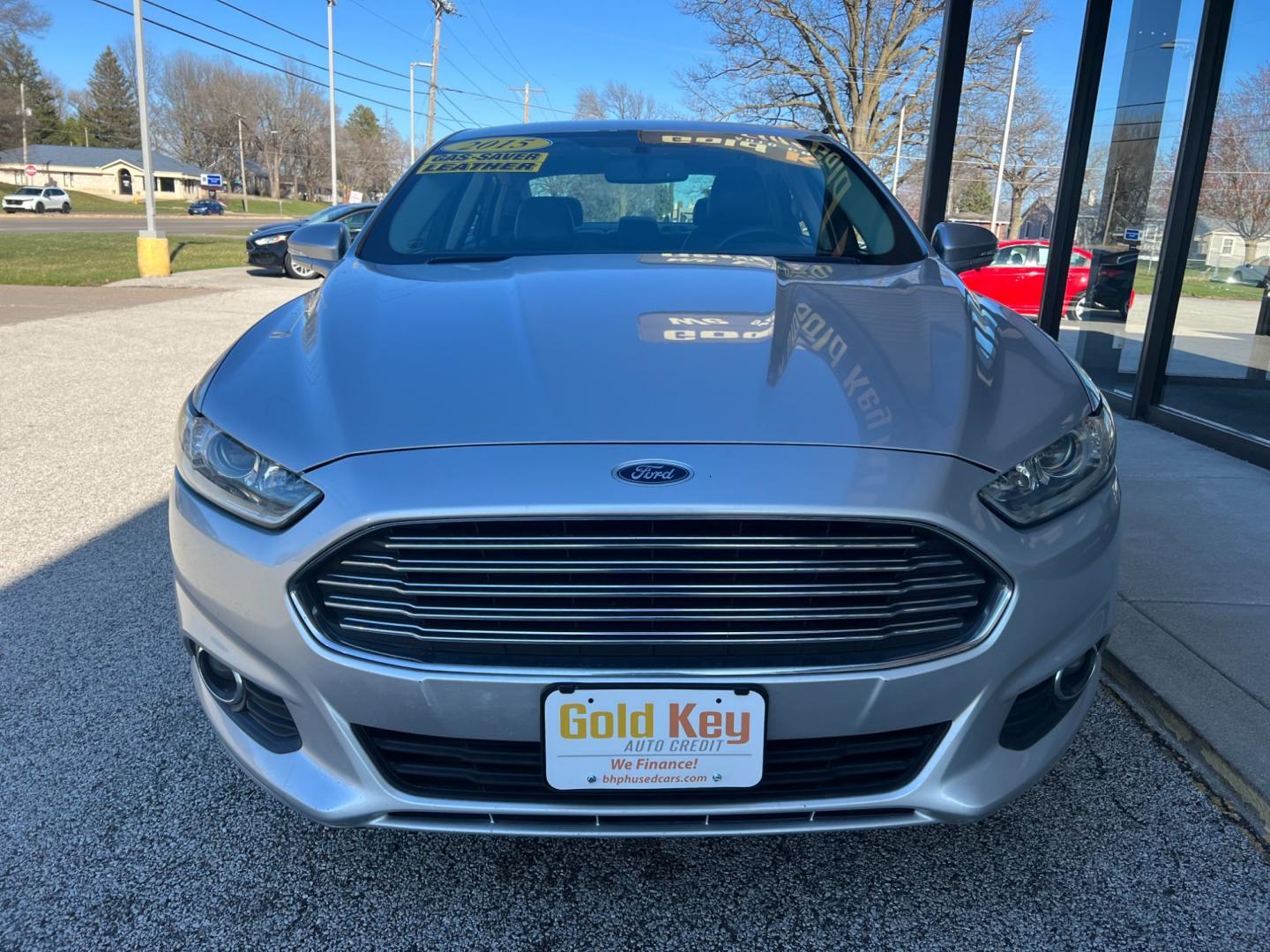 2015 Ingot Silver Ford Fusion SE (3FA6P0HD7FR) with an 1.5L L4 DOHC 16V engine, 6-Speed Automatic transmission, located at 1633 W Kimberly, Davenport, IA, 52806, (563) 323-5341, 41.559456, -90.598732 - Photo#2